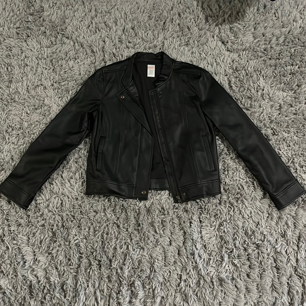 Girls Faux Leather Jacket